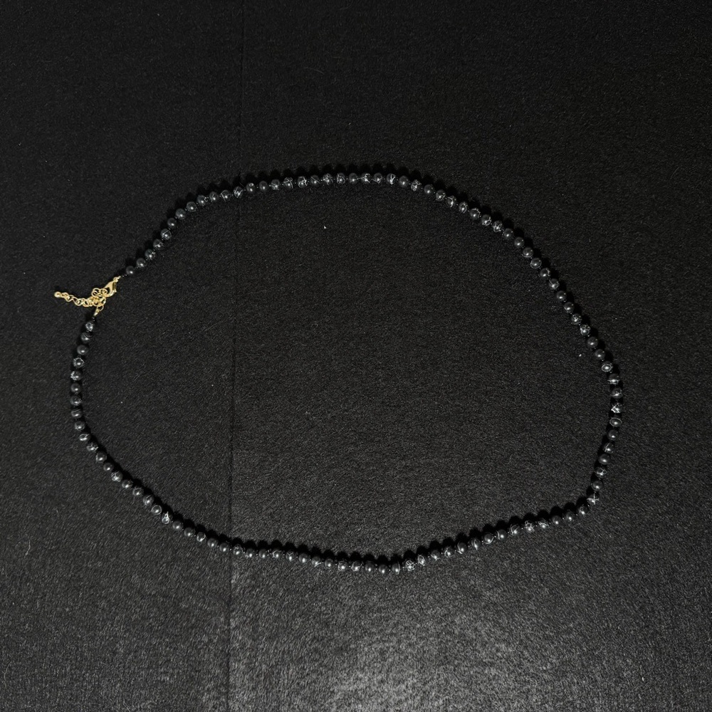 Sophisticated Black Beaded Necklace - Picture 1 of 4